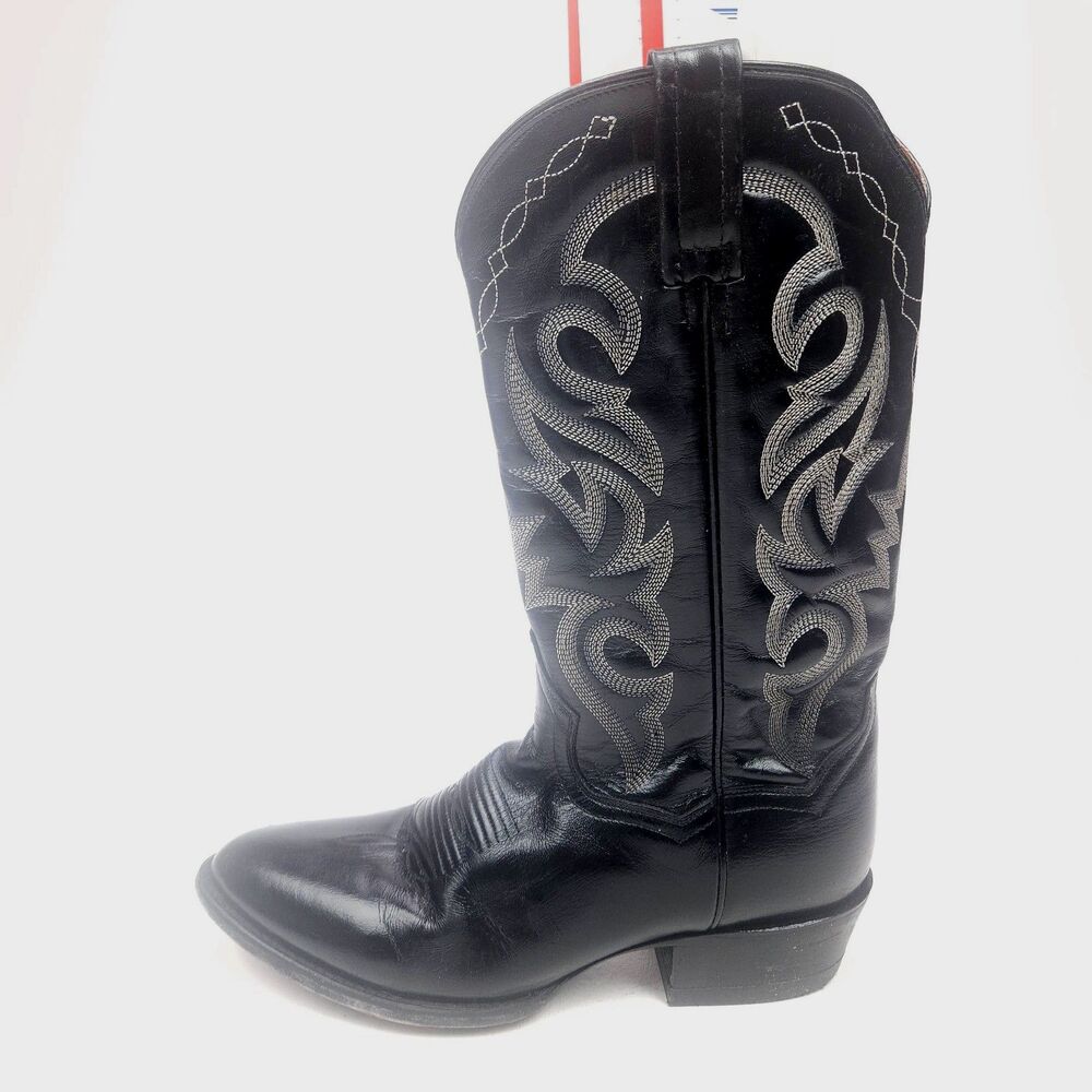 Dan Post Cowboy Boots Mens Size 9 D Western black